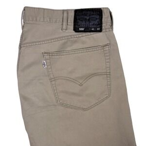 Levis 559 Relaxed Straight Fit Jeans Mens 40x30 Beige Casual Denim Pants